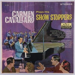 Carmen Cavallaro Plays His Show Stoppers Stereo Jazz LP Vinyl Record DL 74018